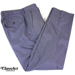 Bonobos Monday Pants Men Blue Flat Front Chino Slim Stretch Tag Sz 36X34 (36X32)